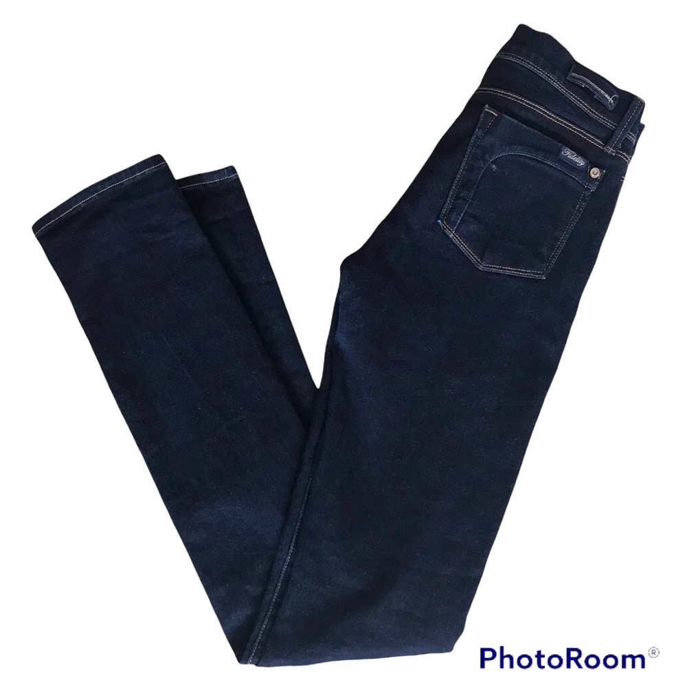 Fidelity Denim Stevie Scorpion Rinse Jeans | Dark Wash Denim